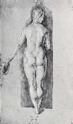 Albrecht Durer Nude Seen From Behind oil painting on canvas